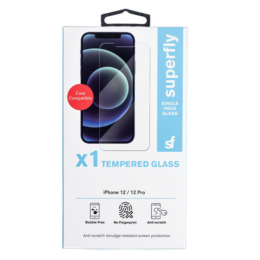 Superfly Tempered Glass Screen Protector for Apple iPhone 12/12 Pro