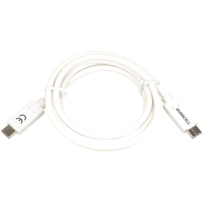 Duracell 1m USB Type C Cable - White