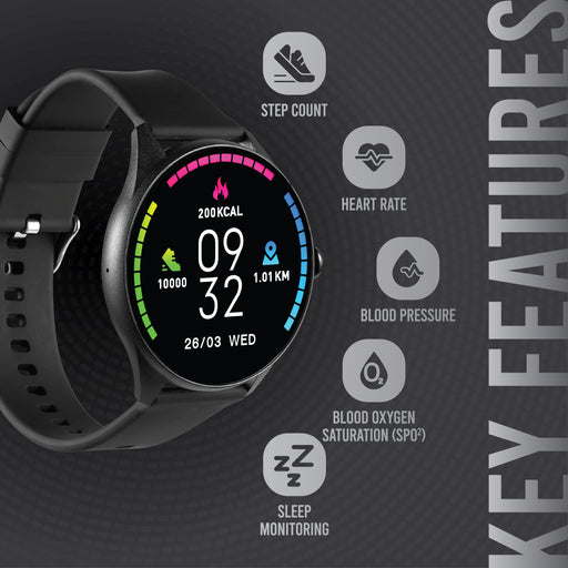 Smart Watch | Health Fitness & Lifestyle Smart Watch for Men or Women | SF Fit Sync Series