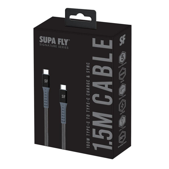 Type-C Charge & Sync Cable 1.5m | Ultra-Durable Fast Charge & Data Sync | Signature Series Supa Fly