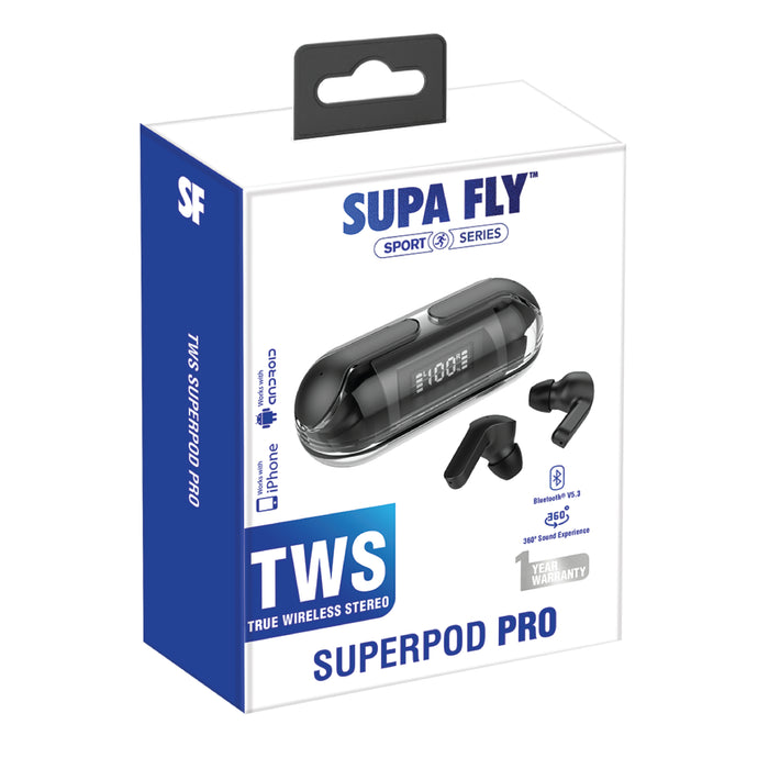 TWS EarBuds with Mic | SuperPod Pro Earbuds | Supa Fly