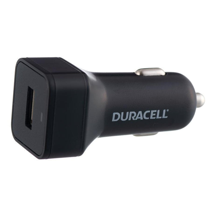 Duracell 2.4A Car Charger with Micro USB Cable - Black