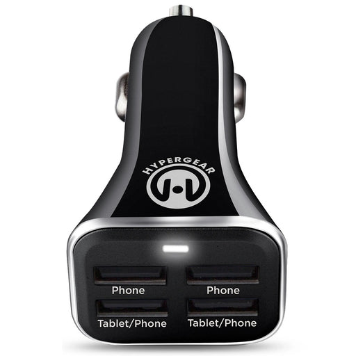 HyperGear Quad USB Car Charger - Black