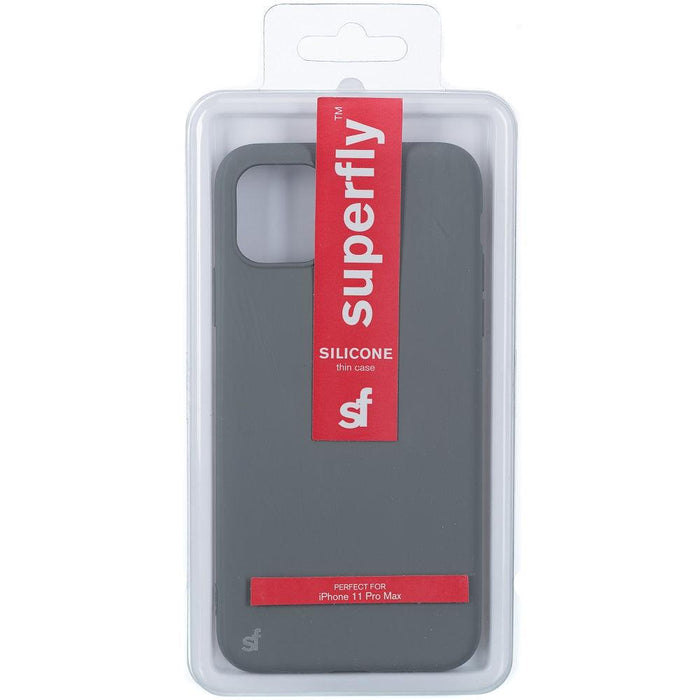 Superfly Silicone Thin Case for Apple iPhone 11 Pro Max - Light Grey