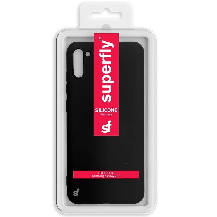 Superfly Silicone Thin Case for Samsung Galaxy A11 - Black