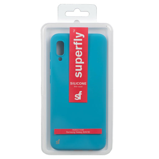 Superfly Silicone Thin Case for Samsung Galaxy A20 - Blue