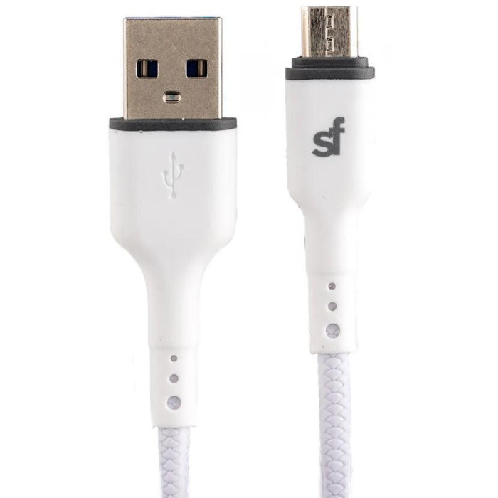 Superfly 3.4A Dual USB Wall Charger with Micro USB Cable - White
