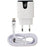 Superfly 3.4A Dual USB Wall Charger with Type C Cable - White