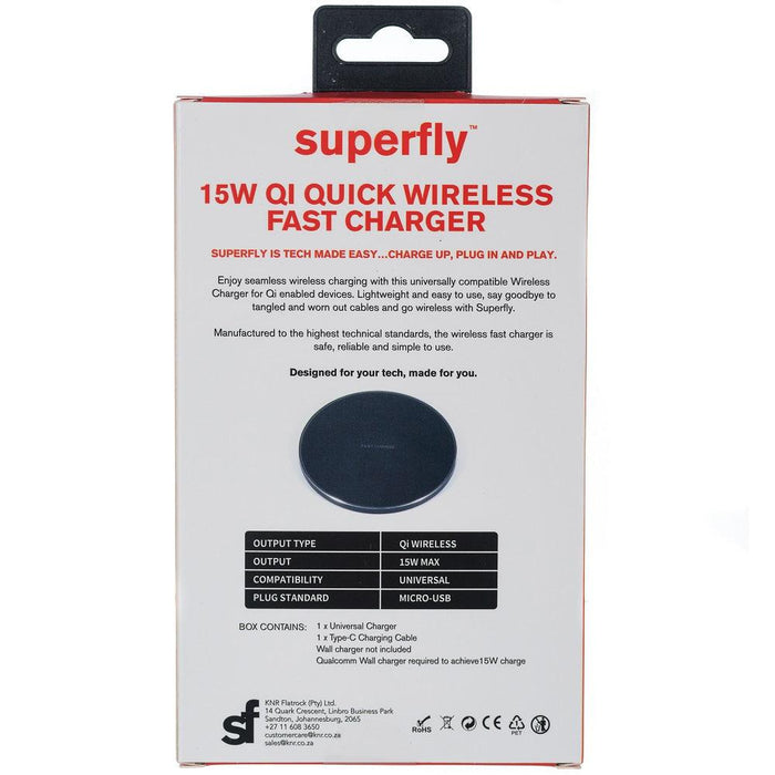 SUPA FLY 15W QI Quick Wireless Fast Charger