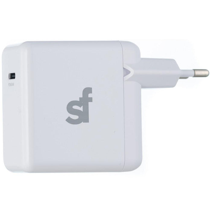 Superfly 65W PD Wall Charger with Type C Cable - White