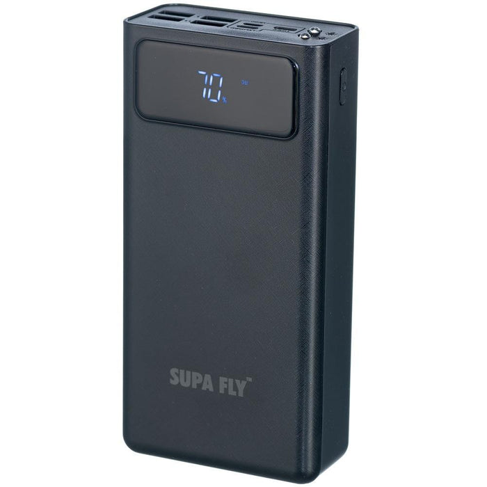 SUPA FLY 30000mAh Powerbank with LCD - Black