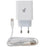 SUPA FLY 38W Dual USB PD and QC Wall Charger with Lightning MFI Cable - White