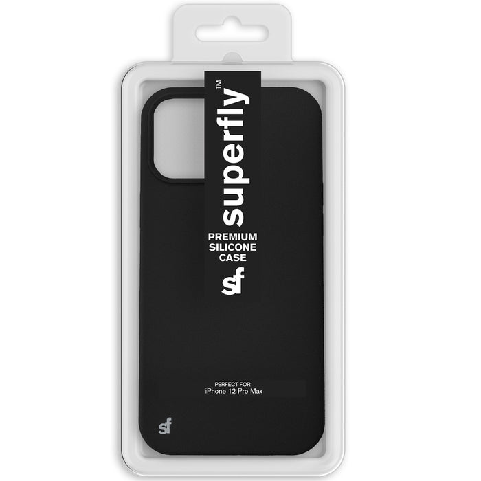 Superfly Premium Silicone Case for Apple iPhone 12 Pro Max - Black
