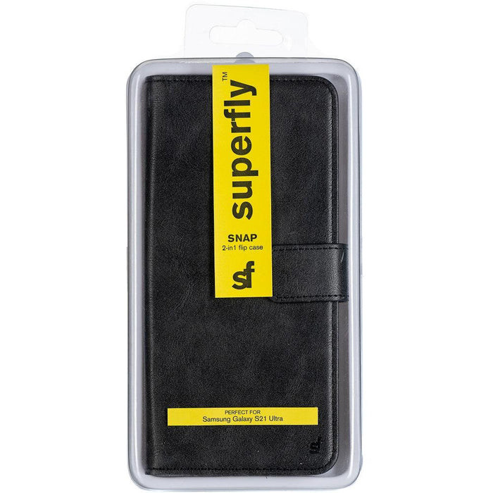 Superfly Snap 2-in-1 Flip Case for Samsung Galaxy S21 Ultra - Black