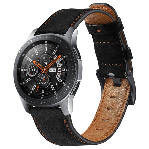 Superfly 20mm Genuine Leather Watch Strap - Black