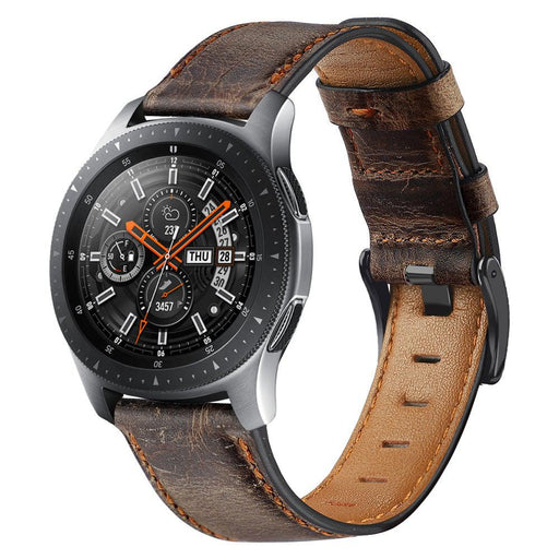 Superfly 20mm Genuine Leather Watch Strap - Dark Brown