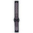 Superfly 20mm Silicone Double Button Watch Strap - Black & Pink