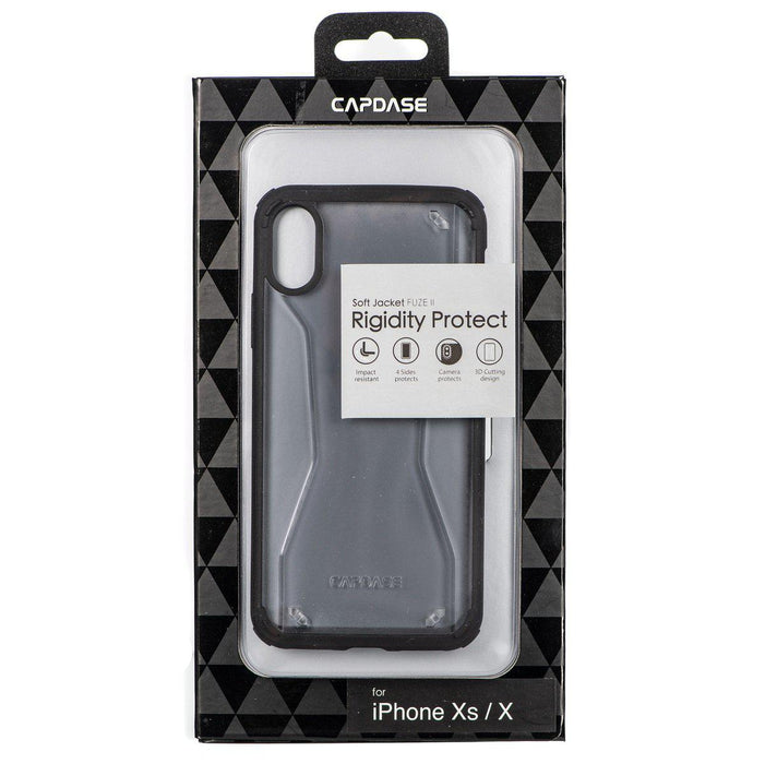 Capdase Soft Jacket Fuze II iPhone X/XS (Tinted Black / Black)_SJIHXS-7F011_4894478019765_Accessory Lab