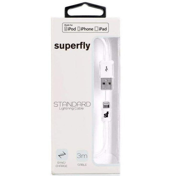 Superfly Magic Colour Lightning Cable 3 meter (White)_SF-LT-LN-J93M_0707273440822_Accessory Lab
